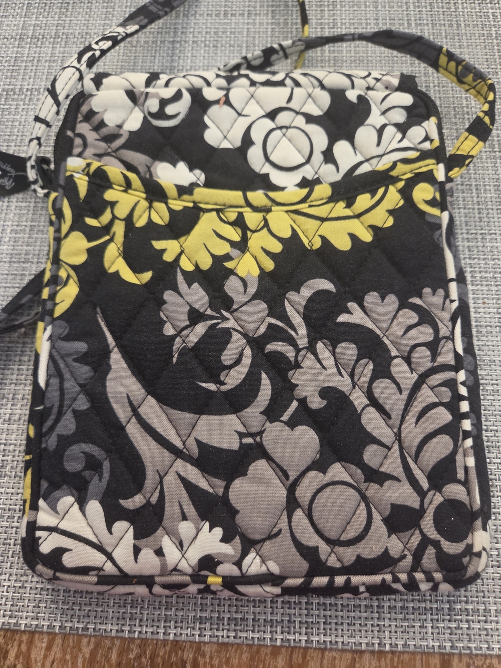 Vera Bradley Retired Baroque Black Floral Crossbody Bag - Picture 3 of 4